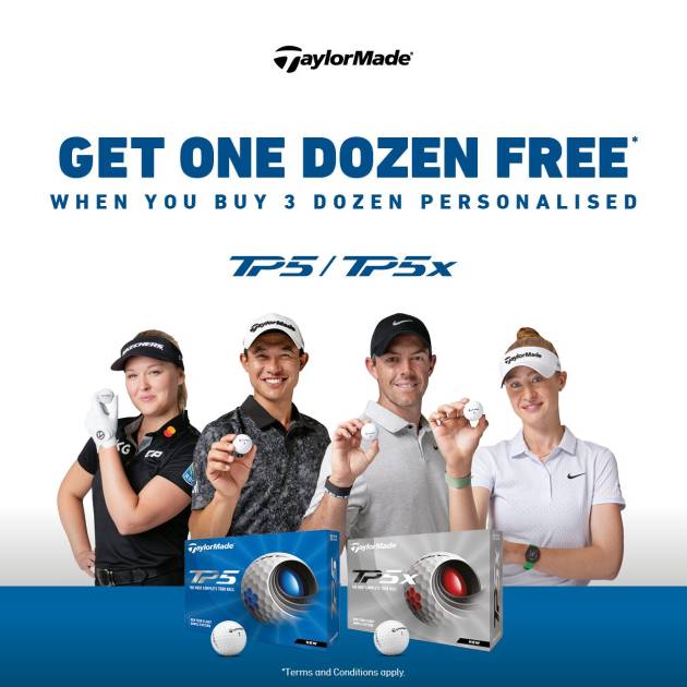 Buy 3 Dozen TaylorMade TP5 or TP5X and get another FREE